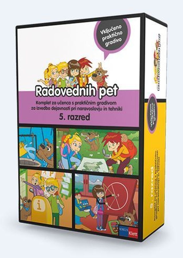 DZ927247_1 RADOVEDNIH PET, medpredmetni komplet petih dz +gradivo za NIT +koda, 5. raz. OŠ, ROKSU - slika 1