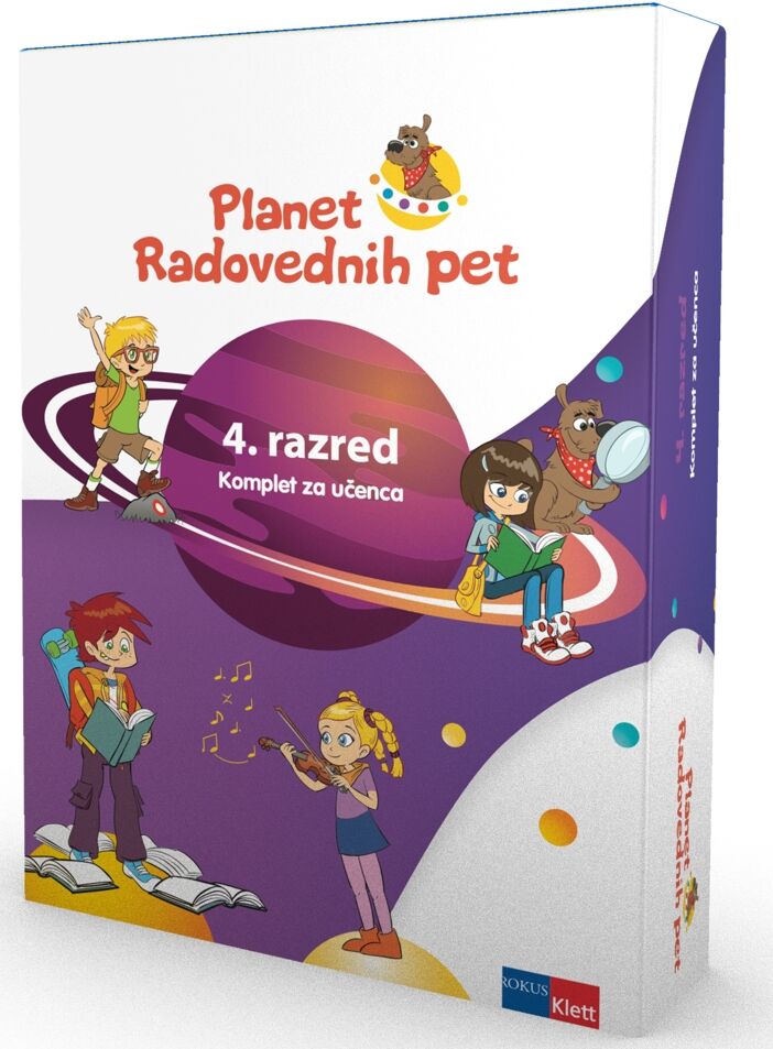 DZ932074 PLANET RADOVEDNIH PET 4, KOMPLET PETIH SAM. DELOVNIH ZVEZKOV - slika 1