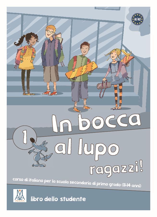 UC821743_1 IN BOCCA AL LUPO 1, učbenik s cd-jem za italijanščino kot izbirni predmet, ALMA - slika 1