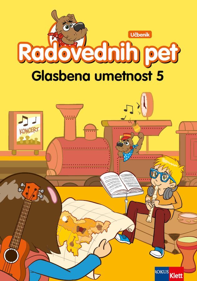 UC927414_1 RADOVEDNIH PET 5, učbenik za glasbeno vzgojo, 5. raz. OŠ, ROKUS - slika 1