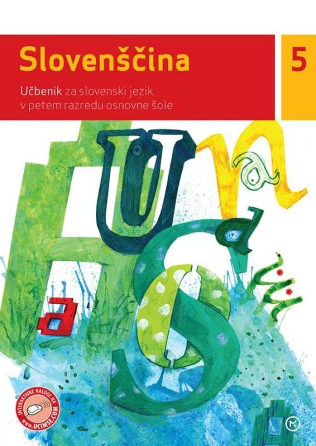 UCB125303_1 SLOVENŠČINA 5, učbenik za slovenščino, 5. raz. OŠ, MKZ - slika 1