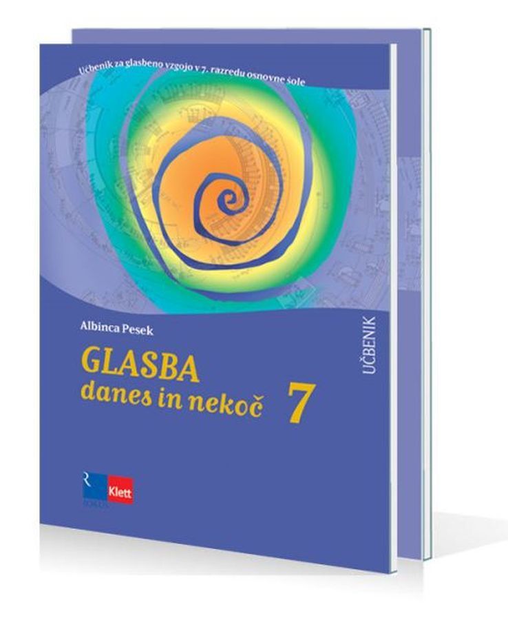 UCB712303_1 GLASBA DANES IN NEKOČ 7, učbenik z dodatkom za glasbeno vzgojo, 7. raz. OŠ., ROKUS - slika 1
