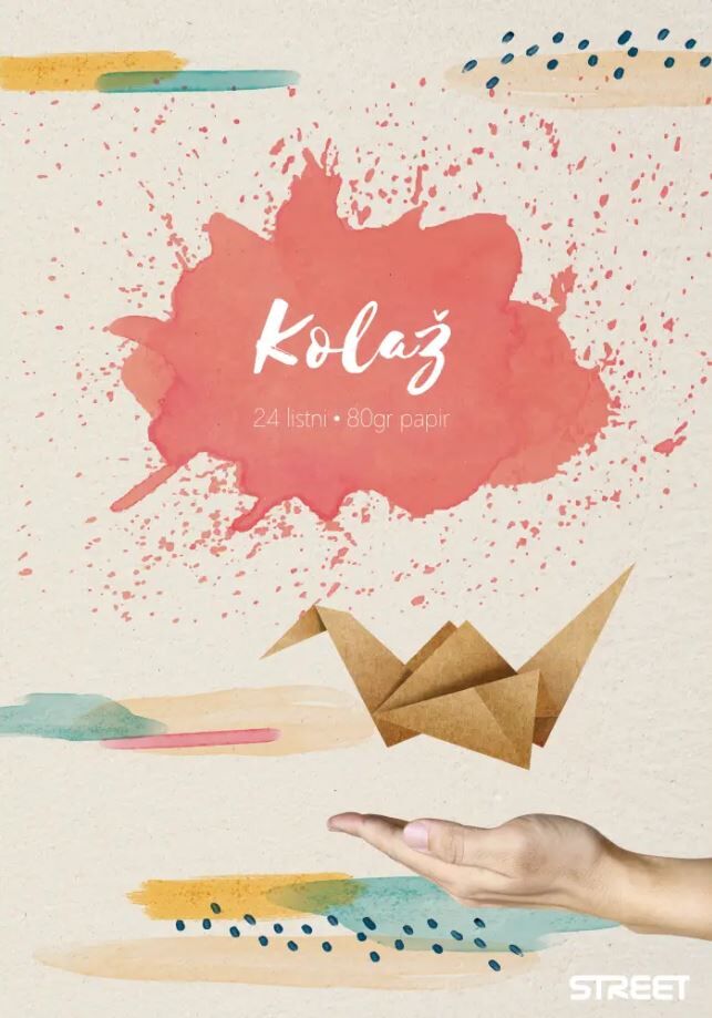 kolaC5BE_1 Kolaž papir - format A4, 24 listov - slika 1