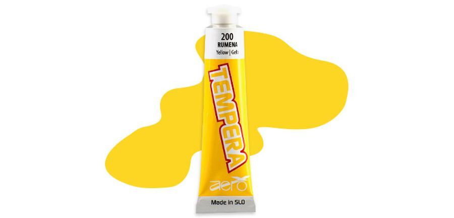 9207-0200_1 Tempera AERO TE 1/A - rumena 200, 7 ml - slika 1