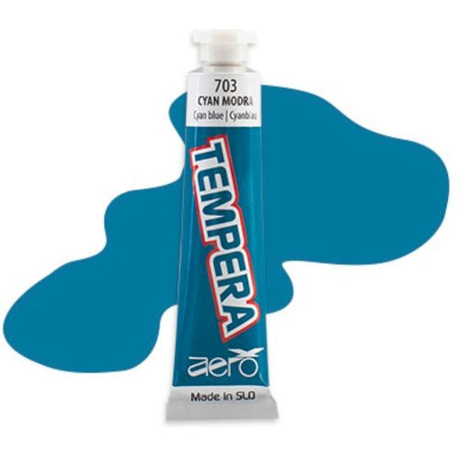 9207-1703_1 Tempera AERO TE 1/A - cyan modra 703, 7 ml - slika 1