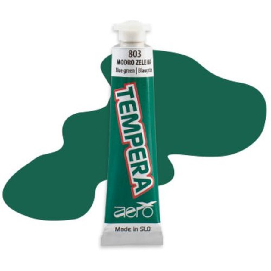 9207-1803_1 Tempera AERO TE 1/A - modro zelena 803, 7 ml - slika 1