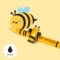 Kemični svinčnik GEL LEGAMI - črn, Bee, z radirko, displ. 30/1 - slika 2