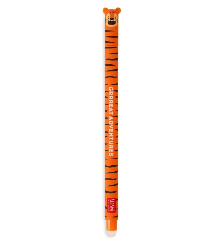 EP0044-1 Kemični svinčnik GEL LEGAMI z radirko - oranžen, Tiger - slika 1