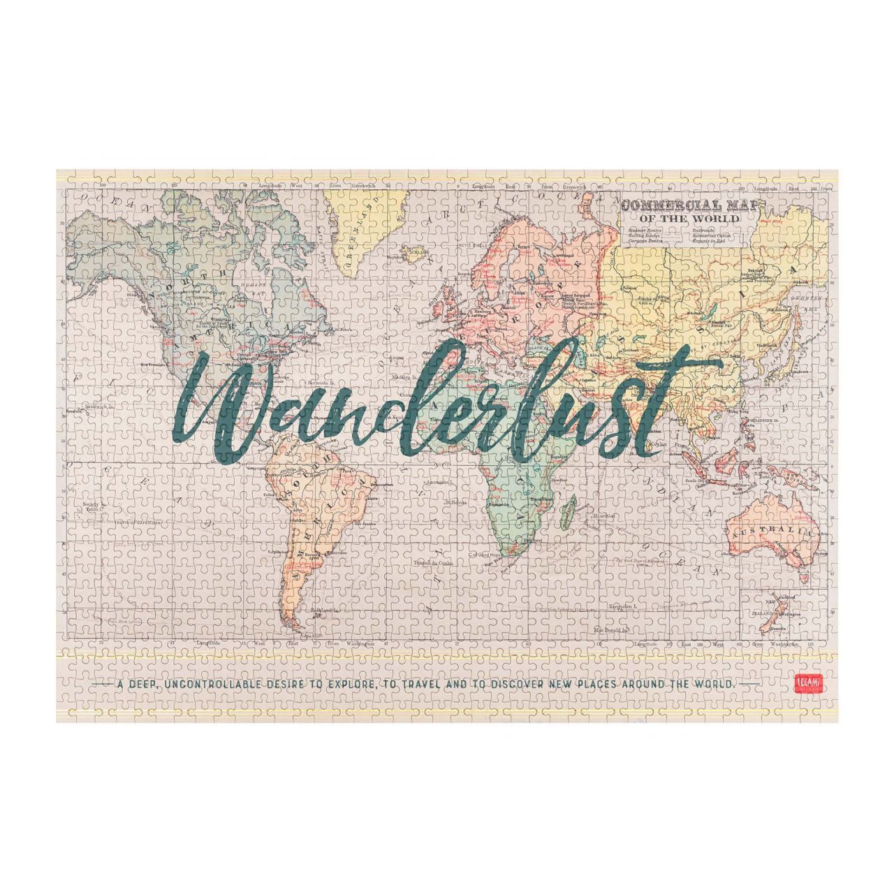 PUZ0001_1 Puzzle LEGAMI - Travel, 1000 kos - slika 1