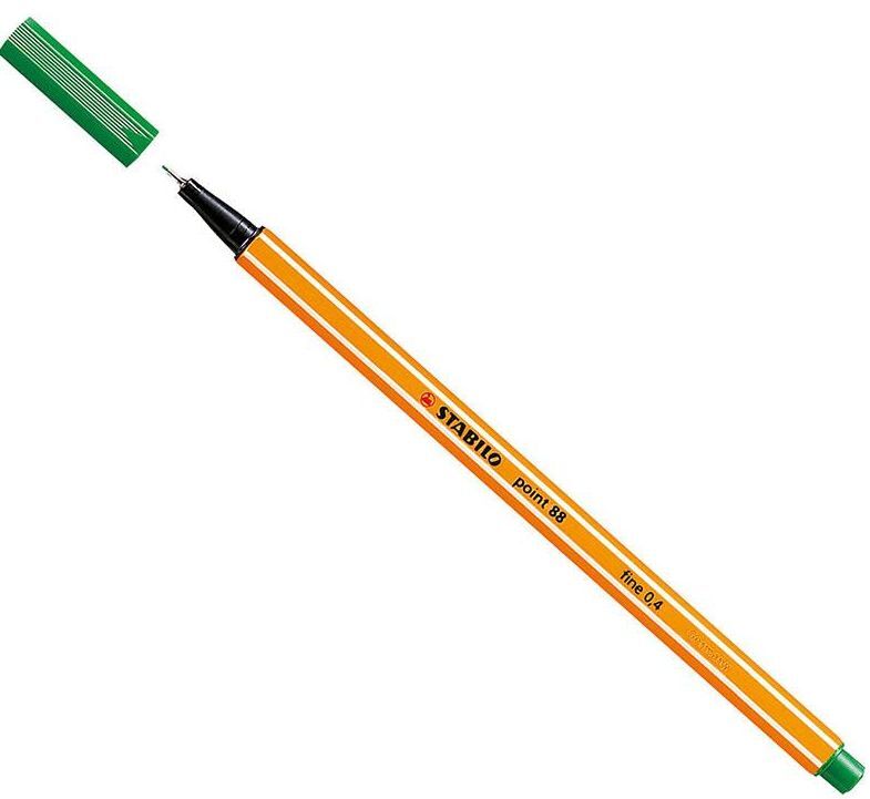 SCH-88-36_1 Flomaster STABILO Point - 0,4, Zelena - slika 1