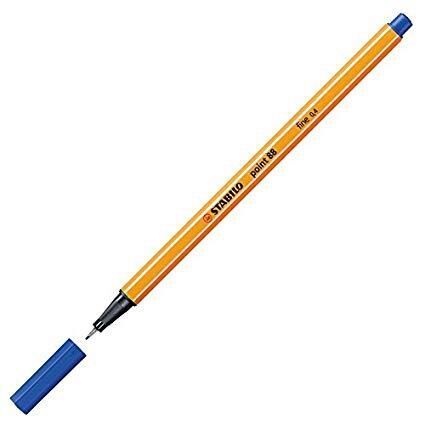 SCH-88-41_1 Flomaster STABILO Point - 0,4, Modra - slika 1